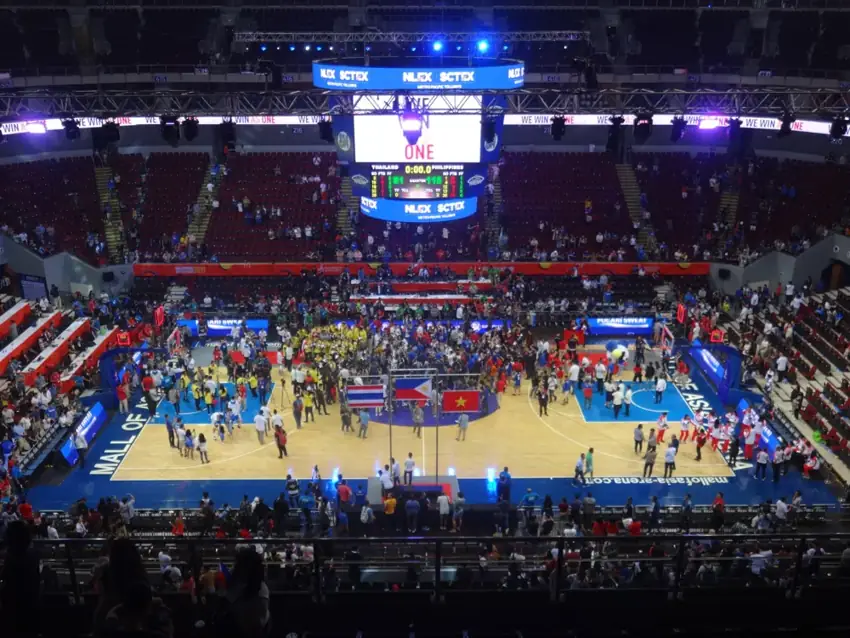 Inside Mall of Asia Arena during the 2019 SEA Games
