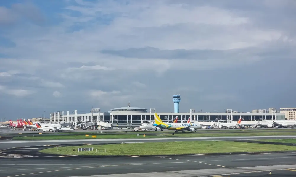 NAIA Terminal 2 north wing viewed from the runway