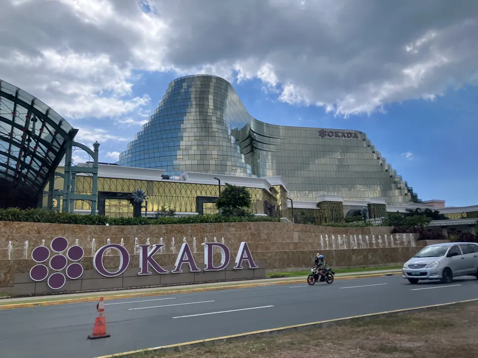 Okada Manila exterior and entrance sign