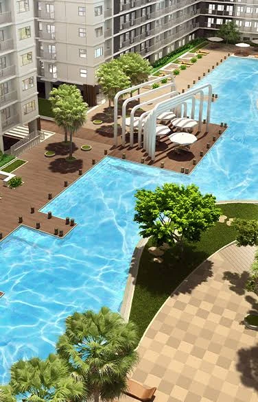 Second artist impression of a planned Tower 4 pool, currently under construction and unavailable